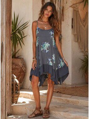 sachin and babi light blue dress Monika Dimova Embroidered Red Bow-detailed Dress main image 1